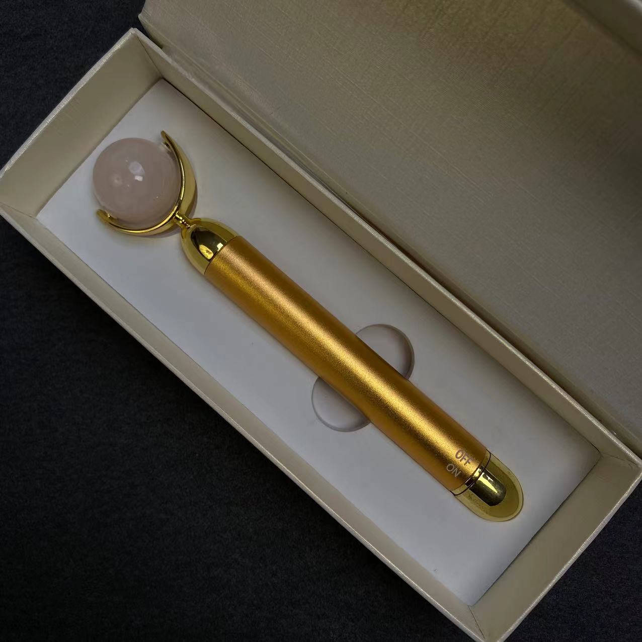 Natural Jade/Crystal Gold Beauty Bar Massage Stick - TikTok Special Offer