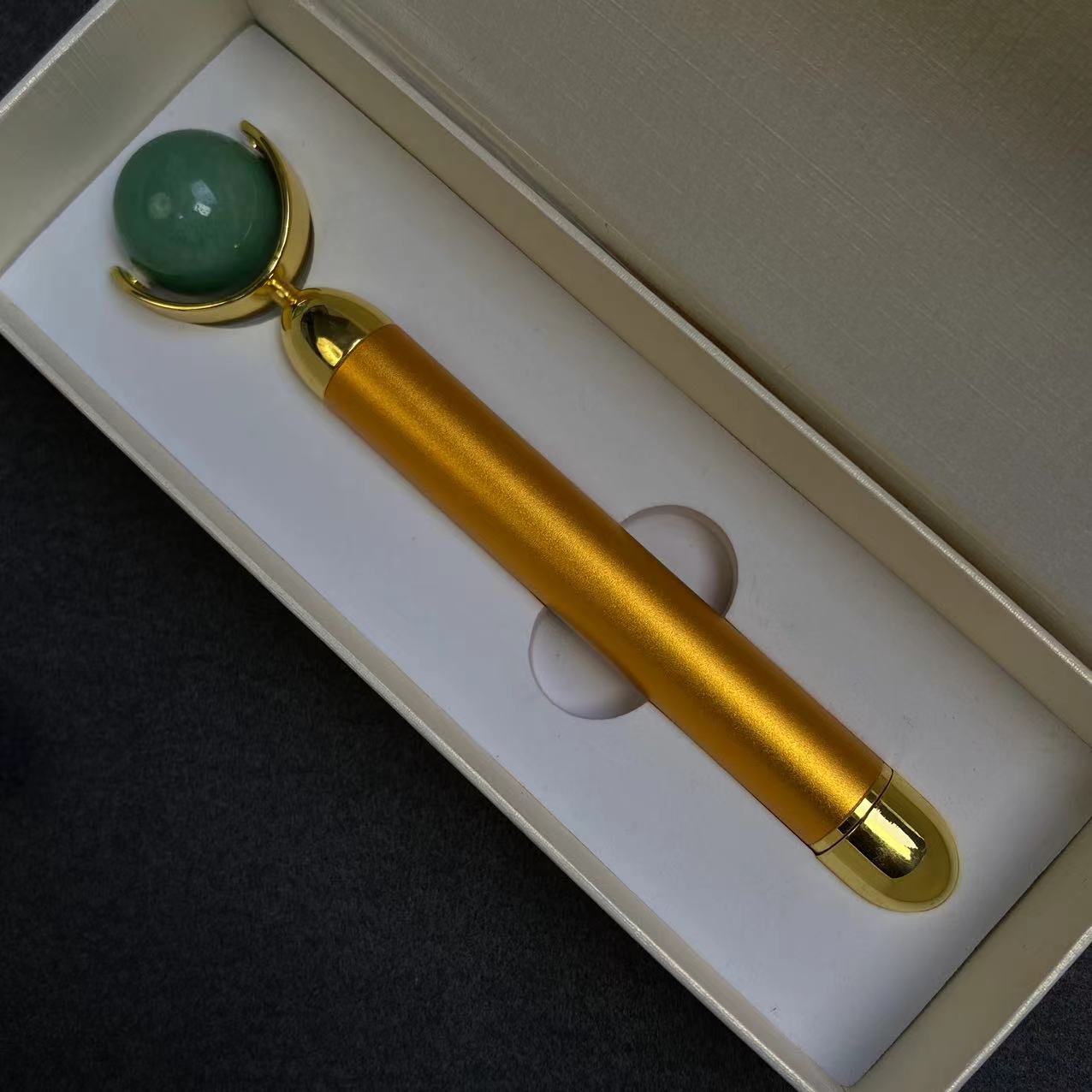 Natural Jade/Crystal Gold Beauty Bar Massage Stick - TikTok Special Offer