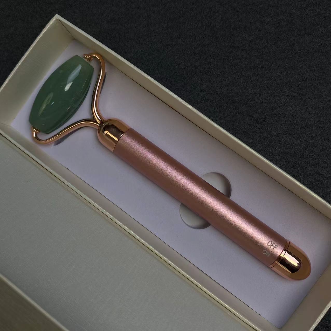 Natural Jade/Crystal Gold Beauty Bar Massage Stick - TikTok Special Offer