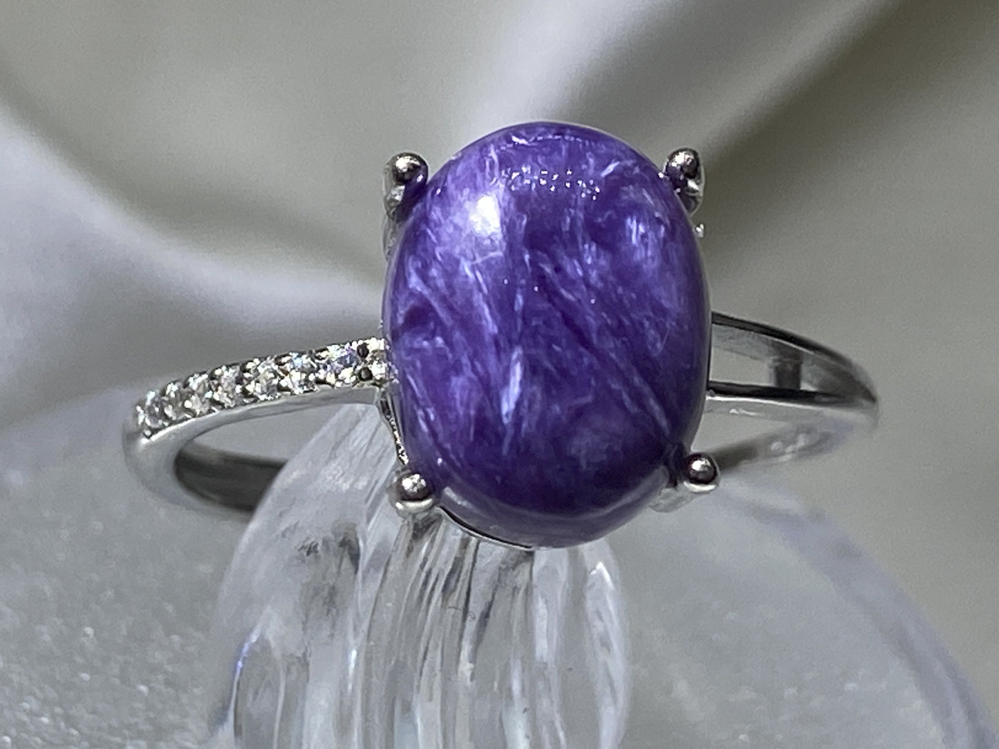 Charoite ring