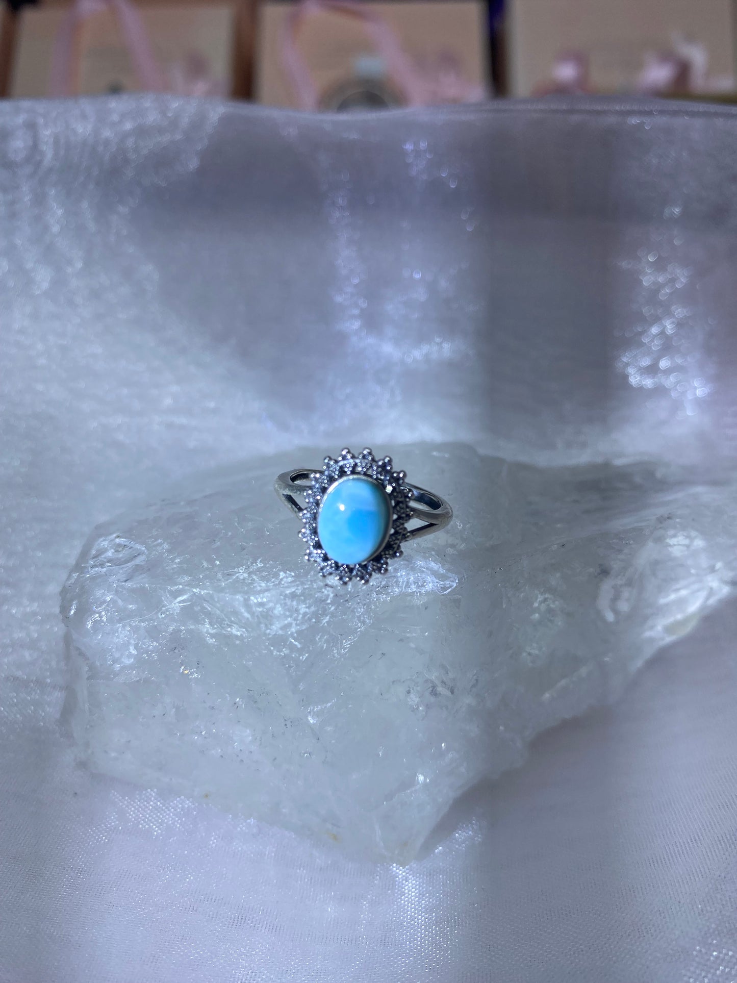 Larimar ring