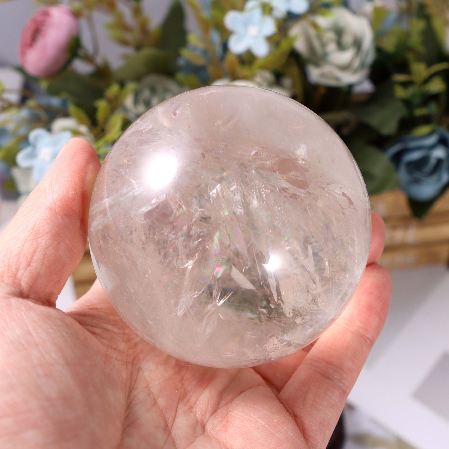 Natural Clear Quartz Sphere