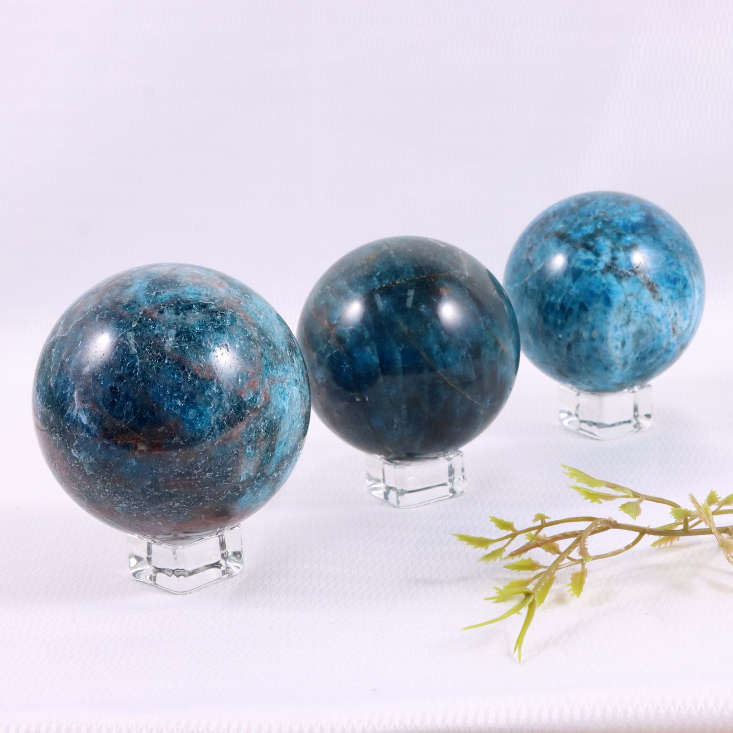 Blue Apatite Sphere