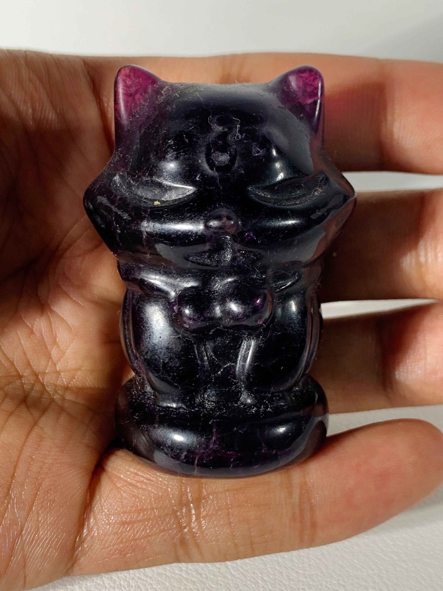 Purple Fluorite Carving#1