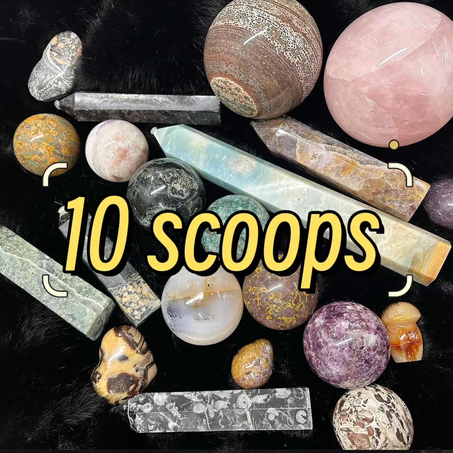 10 scoops